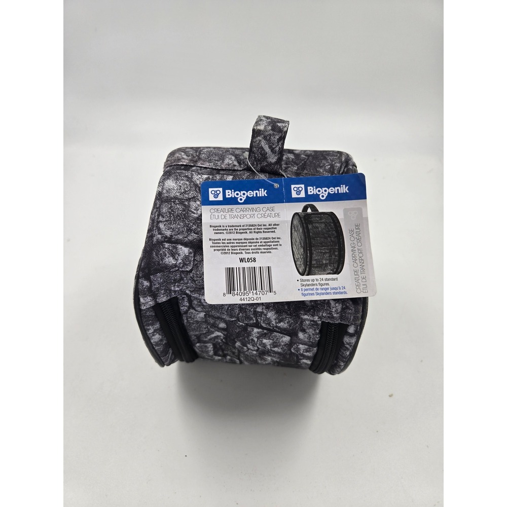 Biogenik Creature Carrying Case Grey Stone Wall Skylanders Figure Bag WL058 NEW